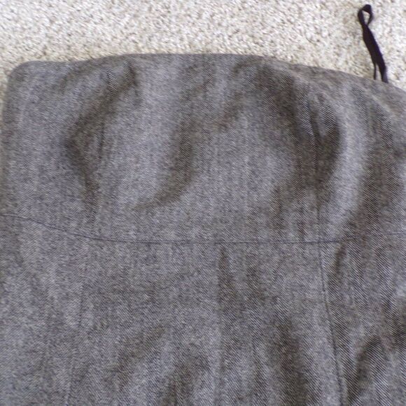 Gap gray strapless Twee Preppy  dress 8 - Picture 5 of 9